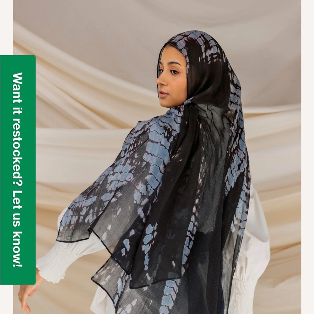 Denim Ripple vela scarf